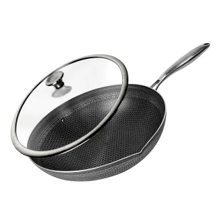 【AustinShine】3D蜂巢316不銹鋼鍋33cm(送矽膠鍋鏟1)
