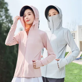 【MUAN】防紫外線UPF50+ 夏季連帽防曬服 涼感速乾防曬外套 抗UV外套 騎車外套 防曬衣