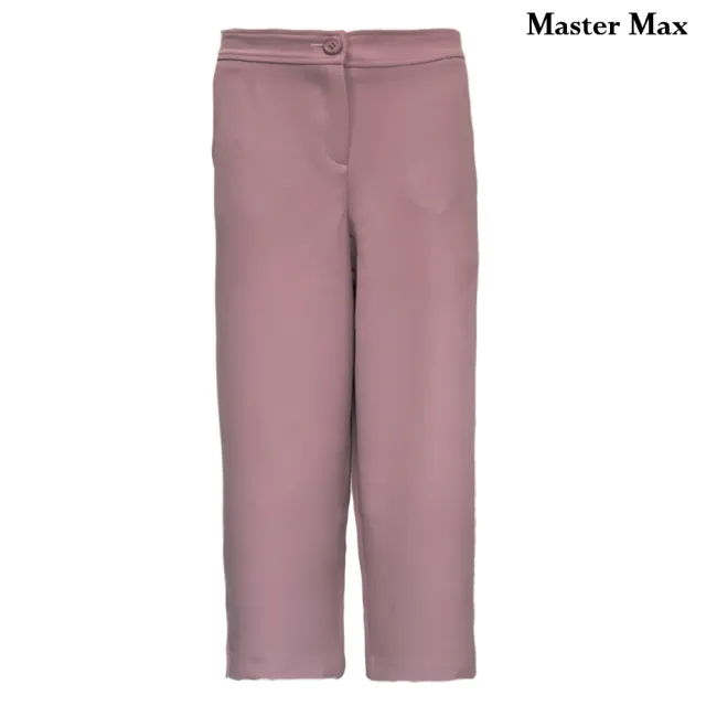 【Master Max】後鬆緊軟料舒適休閒直筒寬褲(8313038)