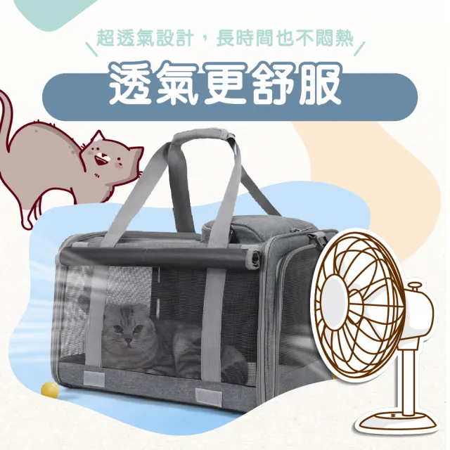 【KIDS PARK】多功能寵物背包(寵物外出包/單肩手提後背包/狗狗背包/貓咪背包/貓咪外出包/寵物包)
