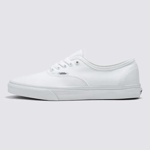 【VANS】官方旗艦 Authentic 全白色滑板鞋/休閒鞋/帆布