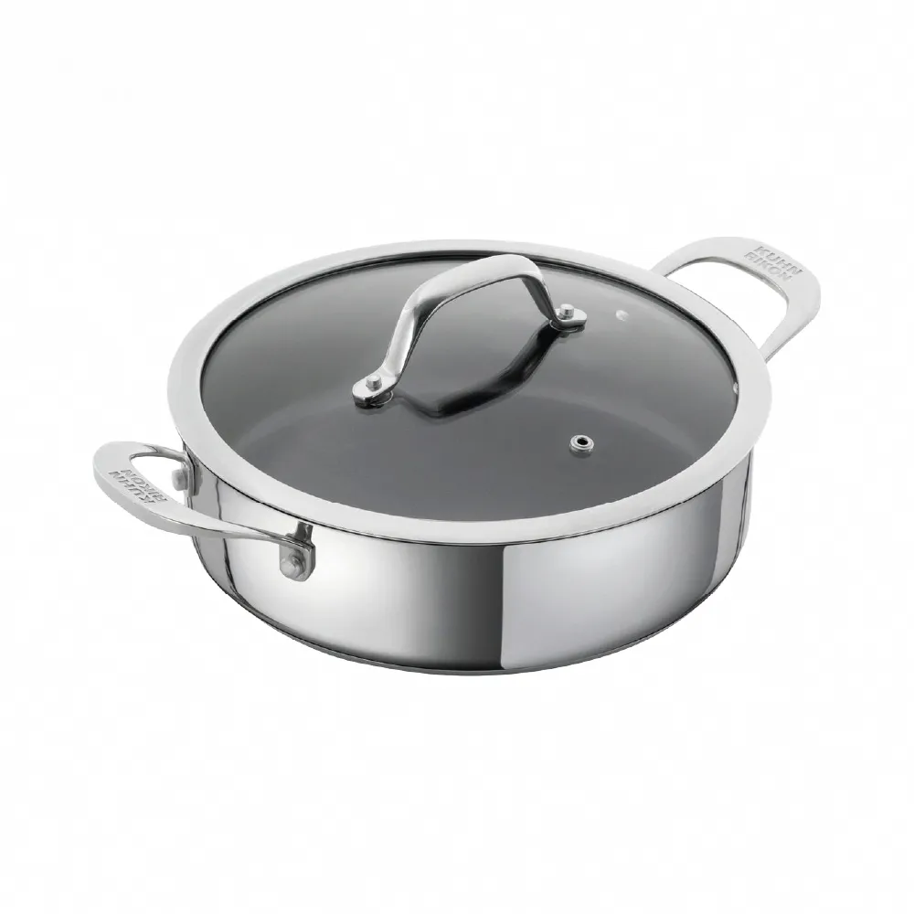 【瑞康屋Kuhn Rikon】瑞士ALLROUND系列-28cm 雙耳湯鍋/淺燉鍋(5L)