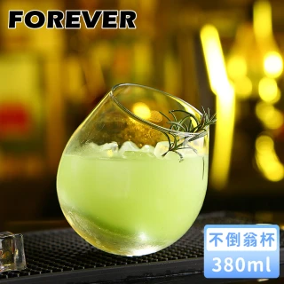【日本FOREVER】紅酒杯/雞尾酒杯/不倒翁杯/搖搖酒杯380ML(6入組)