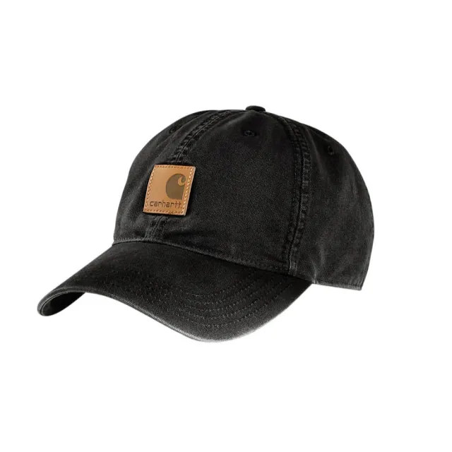 【carhartt】Carhartt ODESSA經典老帽/鴨舌帽/牛皮革標/厚磅粗帆布石洗老舊感 棒球帽 帽子(美國平行輸入)