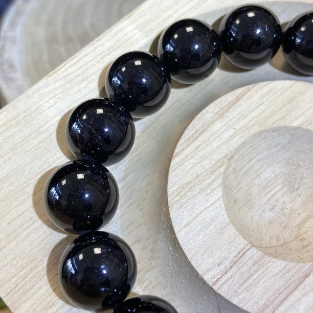 【Cozy 世界水晶原礦與茶】黑碧璽手珠 8mm 33-4(消除負能量與電磁波)