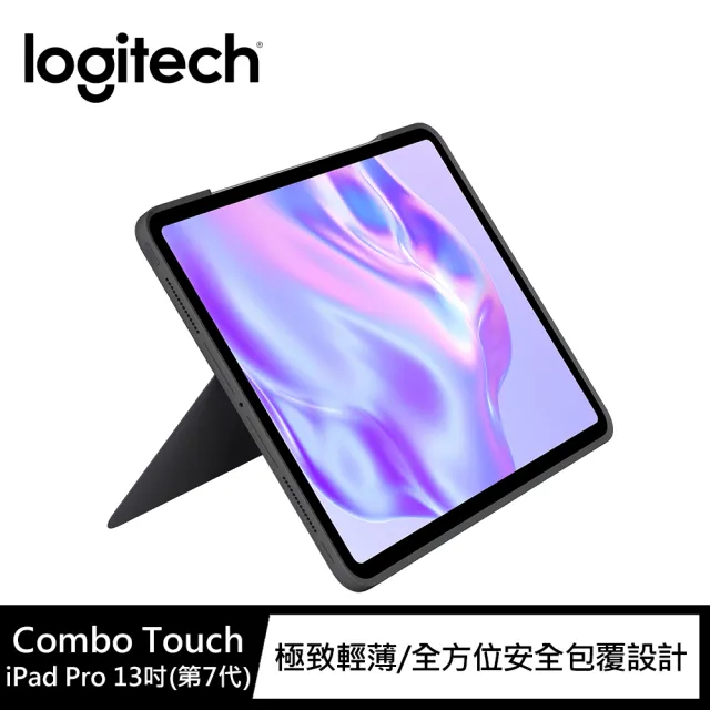 【Logitech 羅技】Combo Touch iPad Pro 2024 M4 13吋鍵盤保護套(ipad鍵盤 巧控鍵盤)