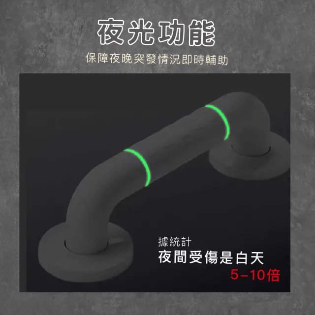 【KIDS PARK】安全扶手/30CM(衛生間扶手/浴室扶手/防滑安全/馬桶拉把手/夜光無障礙扶手)