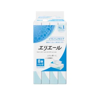 【日本大王】elleair 柔膚抽取式面紙(輕巧包 160抽x8包)