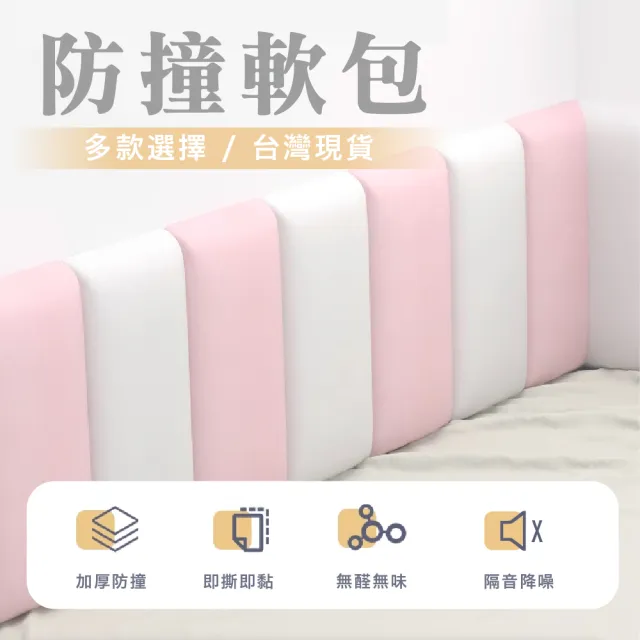 【KIDS PARK】PU防撞防水軟包6入組(壁貼軟墊形式/加厚軟包/嬰幼兒童保護隔音棉/牆壁貼/背景牆佈置)
