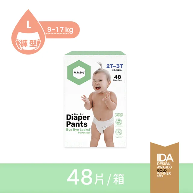【Parasol】Clear + DryTM新科技水凝果凍褲-工藝升級版 4號/L 禮盒組(48 片)