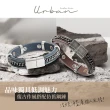 【&MORE 愛迪莫】Urban 皮革健康手環.手鍊(潮流款/鈦鍺)
