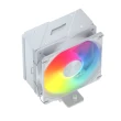【FSP 全漢】NP5-WA 白色 ARGB 塔式散熱器 TDP:200W(3年保/4逆重力導管/靜音28 dBA/PWM風扇/151mm)