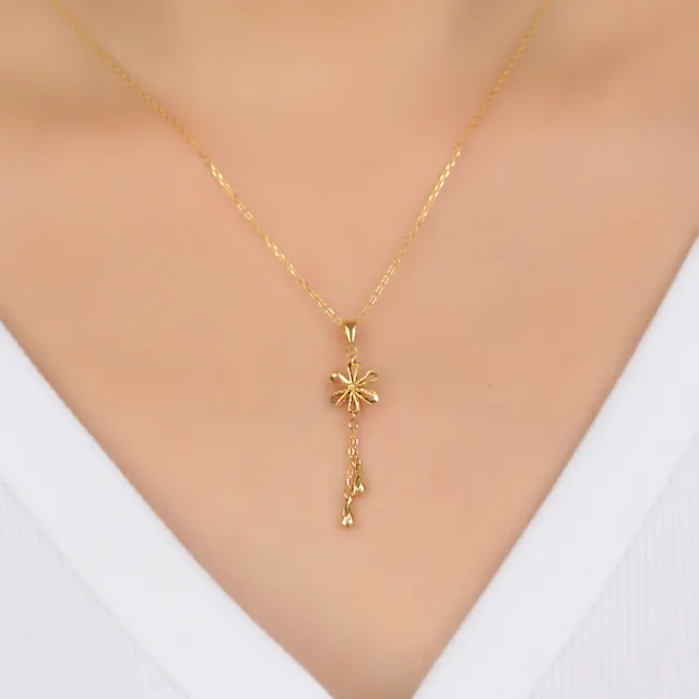 【迎鶴金品】黃金9999 冰雪墜子(0.26錢)