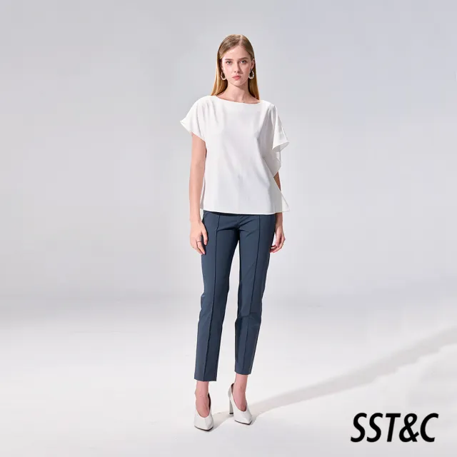 【SST&C】女裝 墨灰高彈力修身版休閒褲01162504008(換季55折)