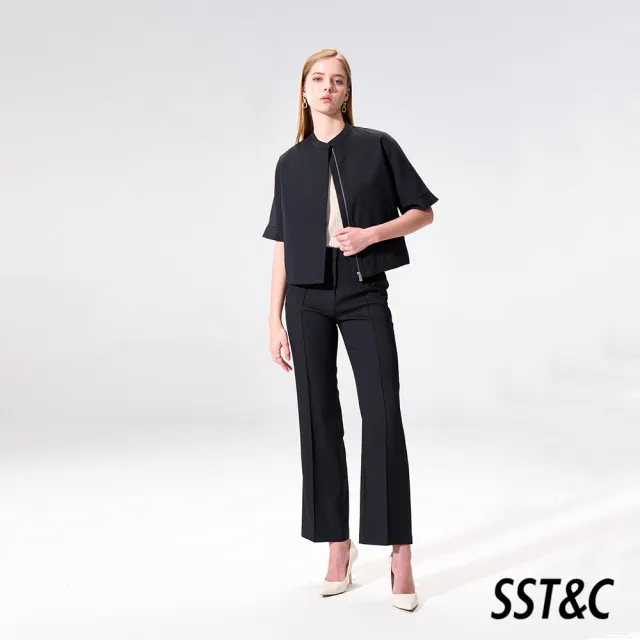 【SST&C】女裝 黑色五分袖休閒外套01122504002(換季55折)