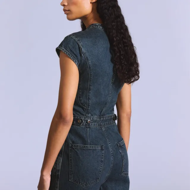 【LEVIS】BLUETAB™ 修身連身丹寧牛仔褲 / 日本面料 女生牛仔褲 熱賣單品 003JW-0000