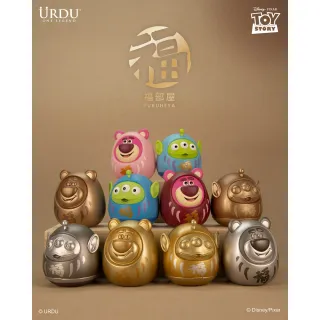 【Beast Kingdom 野獸國】迪士尼 熊抱哥&三眼怪 福部屋幸運系列 S7 盲盒套組 8入(URDU)