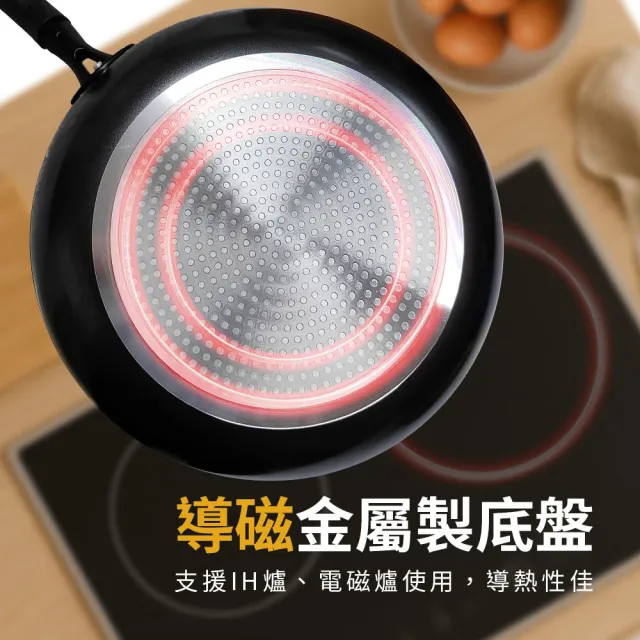 【ZHENG NIU 正牛】IH超輕量不沾平底鍋-26cm(IH爐/電磁爐可用 超輕量 不沾鍋 平底鍋)