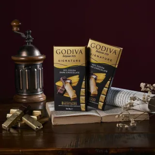 【GODIVA官方直營】醇享系列90%黑巧克力4片(生日禮、情人節、聖誕節)