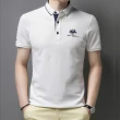 【Billgo】馬球刺繡男上衣短袖POLO衫 4色 M-3XL｜休閒男春夏棉質上衣 比爾購服飾(質感、親膚、百搭)