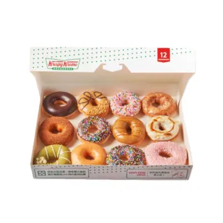 【Krispy Kreme】綜合口味甜甜圈12入
