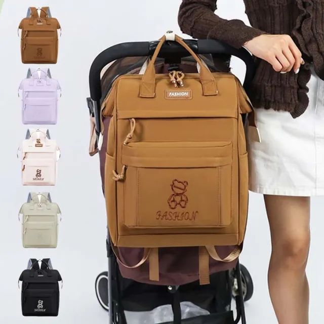 【米蘭精品】現貨+預購 多功能媽媽包後背包防水包收納包待產包隨身輕便育兒包(輕便女包包5色t1me25)