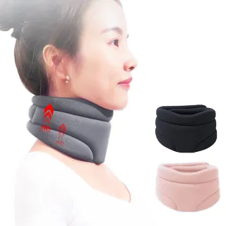 【HONBO】防低頭頸托護頸圈 頸部支撐舒適帶(護頸枕 頸帶 護頸牽引)
