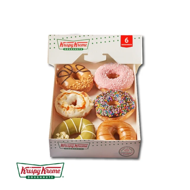【Krispy Kreme】綜合口味甜甜圈6入