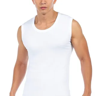 【BVD】舒適美國棉型男寬肩背心(4件組白色)