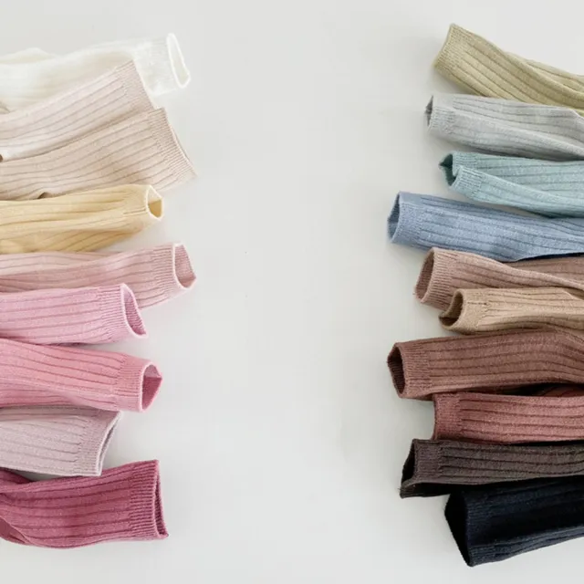 【橘魔法】（5雙一組）兒童 童襪四季雙針織素色中筒襪(短襪 襪子 學生襪 白色襪子 女童 男童 大童 童裝)