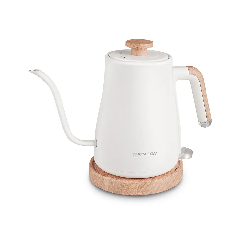 THOMSON】木紋手沖細口壺TM-SAK57(手沖壺快煮壺濾掛咖啡) - momo購物網