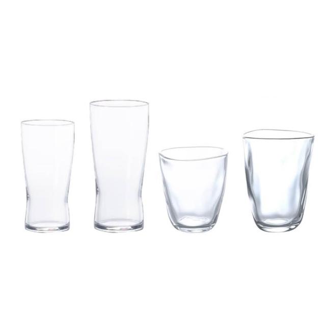 【ADERIA】日本製玻璃透明水杯 強化玻璃杯-3入組(玻璃杯 水杯 透明杯)