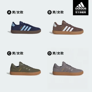 【adidas 愛迪達】VL COURT 3.0 復古休閒鞋 運動鞋 焦糖底 男鞋/女鞋 多款任選(JP7537/JP7536/JR2223)