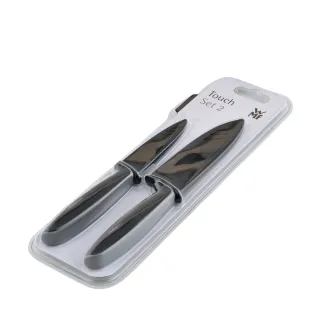 【WMF】Touch 主廚刀多用途刀 含刀套 黑色 2入(平輸品)