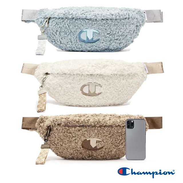 【Champion】雙11 官方直營 中性-經典LOGO絨毛拼接腰包-3色(U3DACPU31)
