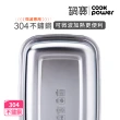 【CookPower 鍋寶】匠造2代鮮盾pro可微波不鏽鋼保鮮盒4件組(上蓋可微波)