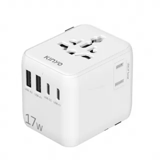 【KINYO】多合一 雙插座 萬國轉接頭 旅行轉接頭(全球通用 出國插座 交換禮物 聖誕節)