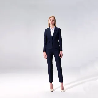 【SST&C】可機洗_藍色格紋修身版西裝外套01012504002(換季65折)