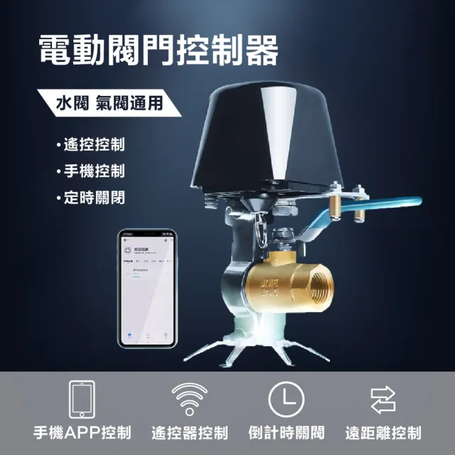 【台灣雞絲頭】2025 WiFi智能電動水閥｜手機APP遠程遙控 開關球閥/閥門控制器(智慧家居｜自動灑水)