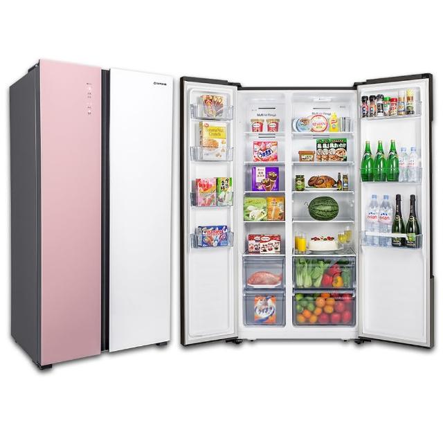 【TATUNG 大同】547公升1級能效變頻超薄對開雙門冰箱-粉色(TR-S1547VGHT)