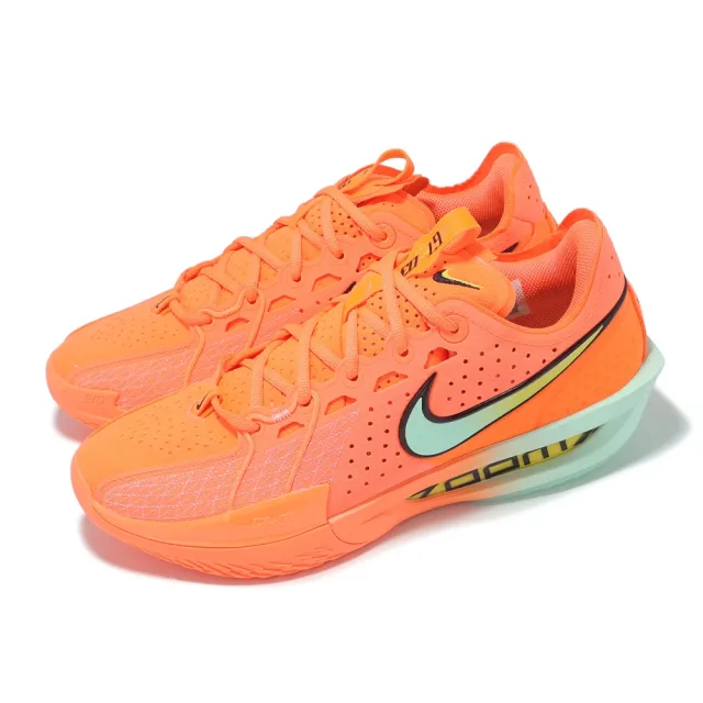【NIKE 耐吉】籃球鞋 G.T. Cut 3 EP 男鞋 橘 綠 抗扭 穩定 運動鞋 DV2918-800