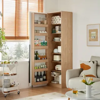 【hoi! 好好生活】林氏木業簡約北歐風多功能0.6M加高餐邊櫃 AC3T