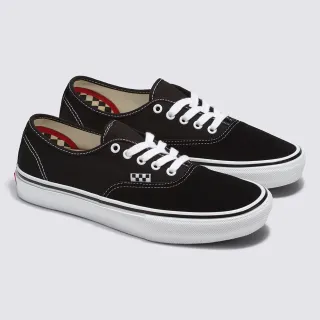 【VANS 官方旗艦】Skate Authentic 黑色專業滑板鞋/休閒鞋