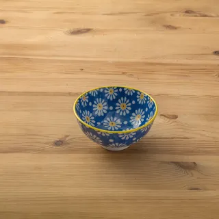 【LohasPottery 陸寶】日本製 美濃燒 Pollen 花語四色花紋 4.5吋飯碗(日式陶瓷碗 白飯碗 湯泡飯碗)