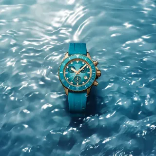【TISSOT 天梭】SEASTAR 1000 小海星38mm 計時運動錶  女錶  中性錶 情人節 禮物(T1202173704100)