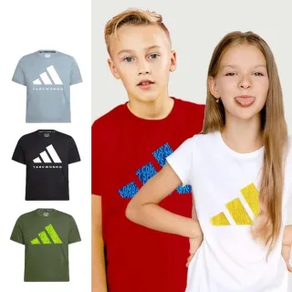 【adidas 愛迪達】兒童吸濕排汗透氣短袖上衣-兩件組(短T 大童 男童 女童 彈性 透氣 快乾 經典)