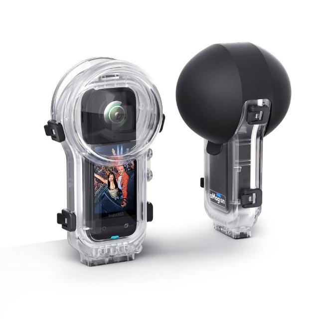 【AMAGISN】Insta360 X5 快拆全隱形潛水殼(贈保護套)