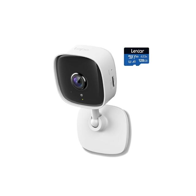 (128G記憶卡組)【TP-Link】Tapo C110 2K 300萬畫素WiFi無線網路攝影機/監視器 IP CAM