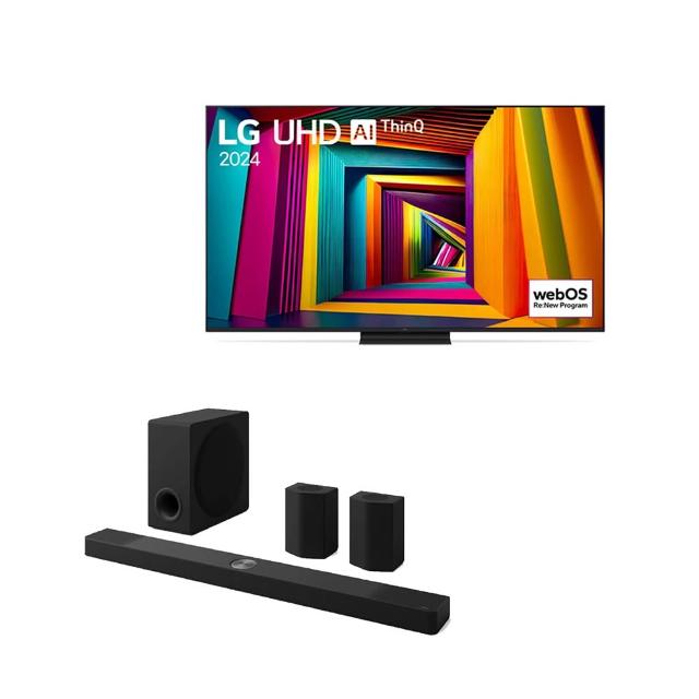 【LG 樂金】超值影音組★75型4KAI物聯網智慧顯示器(75UT9150PTA)+S95TR6D立體環繞聲霸