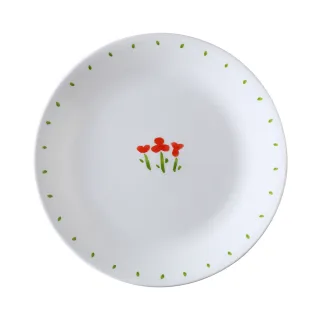 【CorelleBrands 康寧餐具】加價購-小紅花10吋平盤(110)